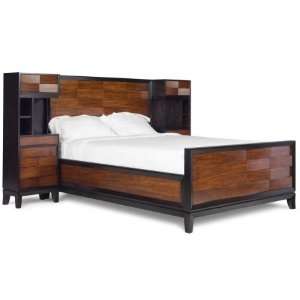 B1356 64CK Urban Safari California King Panel Bed in Warm Cognac and 