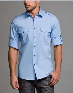 EXPRESS MK2 MILITARY STYLE FITTED MODERN FIT SHIRT $59  