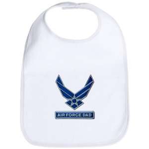  Baby Bib Cloud White Air Force Dad 