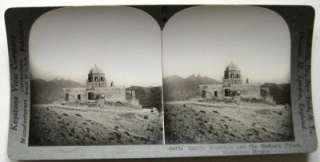 Saddle Mountain and the Bishops Palace Monterrey MEXICO Stereoview 