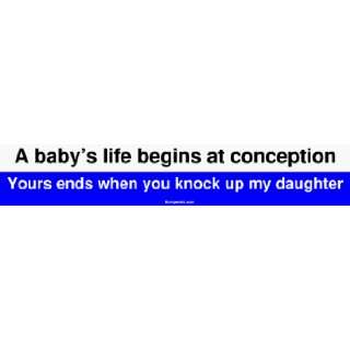   at conception Yours ends when you knock up my daughter Large Bum