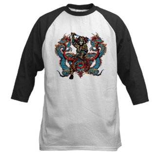   , Inc. Baseball Jersey Japanese Samurai with Dragons by Artsmith Inc