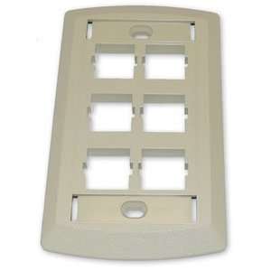  Suttle 6 Outlet Face Plate   Ivory SE STAR500S6 52 