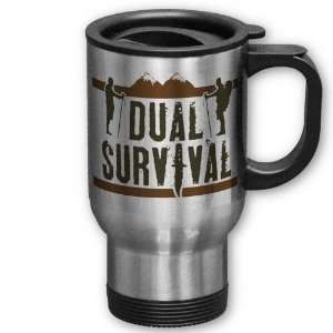  Dual Survival Stainless Steel Travel Mug: Kitchen & Dining