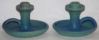 Van Briggle Pottery Late Teen Candle Holders  