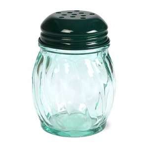 Gemco Glass Cheese Shaker with Green Top 