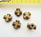 Live Steam 1/8 model pipe fittings cross bronze Qty 5