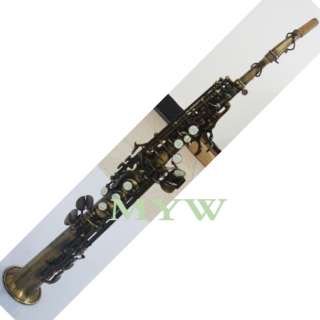 Advanced antique bronzy Soprano Saxophone Bb perfect  