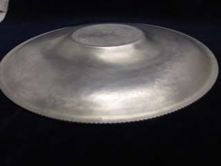 Vintage Handwrought Wilson Metal Co. Aluminum Platter  