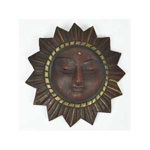  Hand Carved Sun Mask 