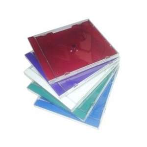  25 STANDARD Assorted Color CD Jewel Case Electronics
