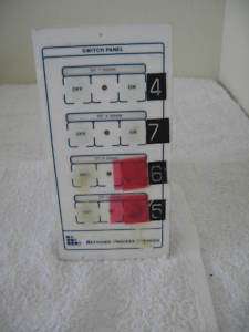 USED Bettcher Process Services Switch Panel MODEL 985V4  