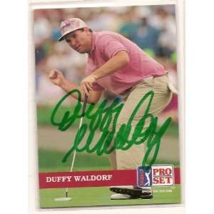  Duffy Waldorf Signed Autographed Golf Card: Everything 