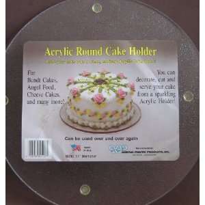  Acrylic Round Cake Holder: Kitchen & Dining