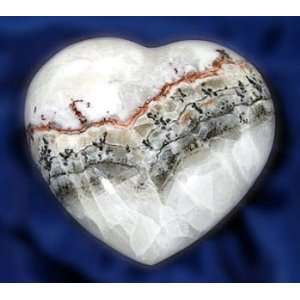  Large White Lace Calcite Crystal Healing Hearts 