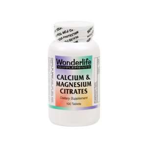  Calcium Magnesium Citrates 100 Tablets: Health & Personal 