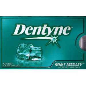 Dentyne Ice Mint Medley Sugarless Chewing Gum, 12 piece Packages (Pack 