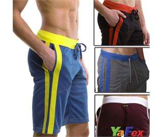   ! Mens Fashion Casual Sport Rope Wide Short Pants Trousers S/M/L New