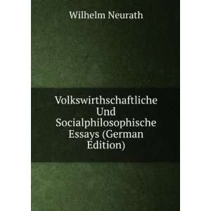   Essays (German Edition) Wilhelm Neurath  Books