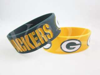 NLF Green Bay Packers Wristbands Bulk Bandz Bracelet A  