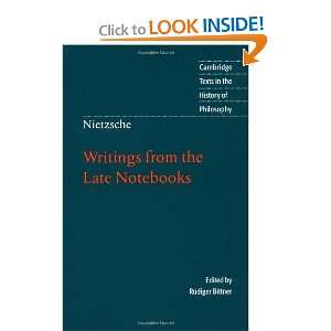  Nietzsche Writings from the Late Notebooks (Cambridge 