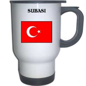  Turkey   SUBASI White Stainless Steel Mug: Everything 