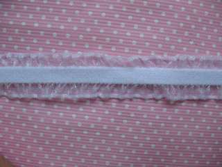 10y Double Ruffle 5/8 Elastic For Headband White L028  