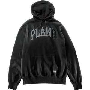  Plan B Game Hoody Sweater Medium Black Skate Hoody: Sports 