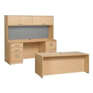 Norwood Commercial Furniture Norwood Series Desk w/ Credenza and 
