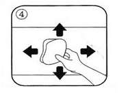   center of the film with outward motion remove any air bubbles trapped