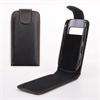 Black Flip Leather Case Cover Punch For NOKIA C7/C 7  