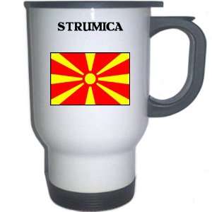  Macedonia   STRUMICA White Stainless Steel Mug 