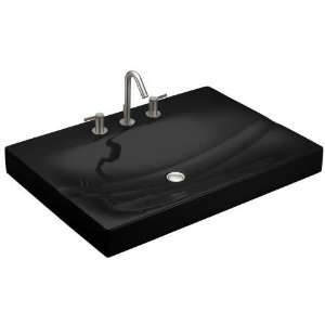 Kohler K 2953 1N 7 Black Black Strela One Piece Surface and Integrated 