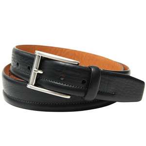 CAMDEN LEATHER DRESS BELT WITH STITCHING DETAIL   2 COLORS $85 VALUE 