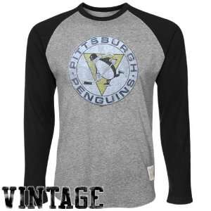 Original Retro Brand Pittsburgh Penguins Streaky Body Raglan Long 