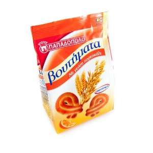 Papadopoulos Traditional Greek Voutimata Cookies Orange Flavor 330gr 