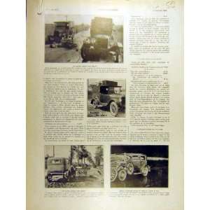   1930 Automobile Motor Car Cycle Accidents French Print: Home & Kitchen