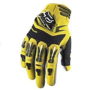  Fox Racing Pawtector Gloves   XX Large/Yellow Automotive