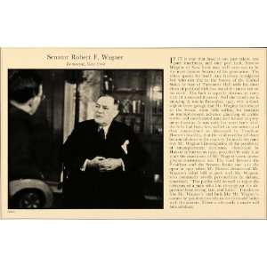  1935 Print Democrat Senator Robert F Wagner New York 