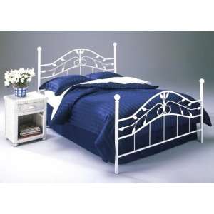  Sycamore Twin Size Bed   Matte White: Home & Kitchen