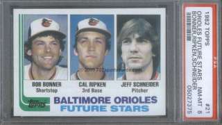 1982 Topps 21 (R) Cal Ripken PSA 8 (7375)  