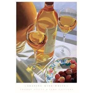 Sharing Wine   White   Thomas Stiltz 19.69x27.56:  Home 