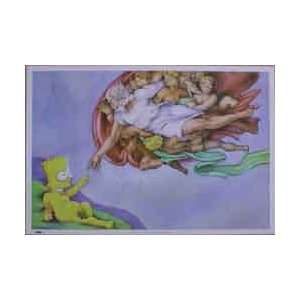   : Television Posters: Simpsons   God & Bart   64x90cm: Home & Kitchen