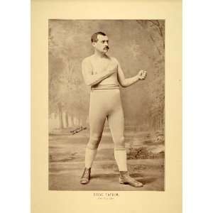  1894 Steve Taylor John Mahan Boxer Sullivan Fight Print 