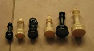 Complete Staunton Plastic Chess Set, Pieces Only  