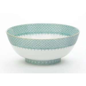  Mottahedeh Green Lace Salad Bowl 9 in