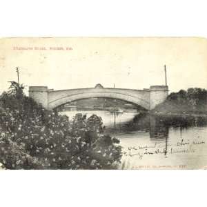  1909 Vintage Postcard Steensland Bridge   Madison 
