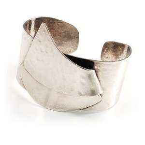  Hammered Stainless Steel Tribal Sail Cuff Bangle: Jewelry