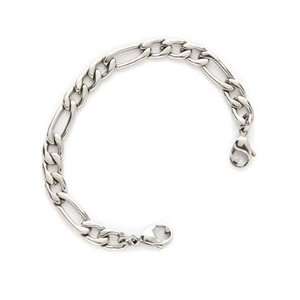  Stainless Steel Figaro Chain Medical Alert Bracelet Bundle 