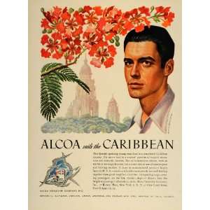 1948 Ad Alcoa Caribbean Steamship Boris Artzybasheff   Original Print 